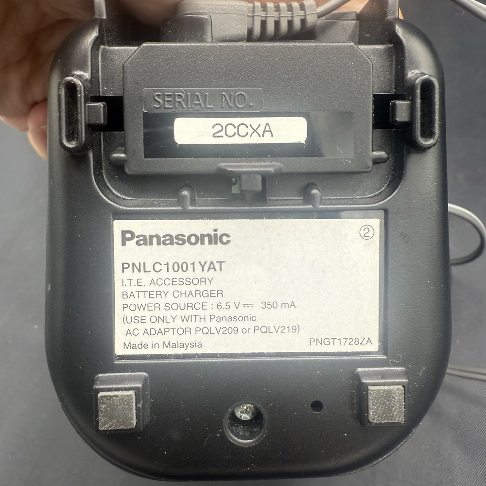Panasonic KX-TGA939T (1.9GHZ) 2 Line Cordless Phone Handset Base & Charge‎ Cord - Picture 3 of 5
